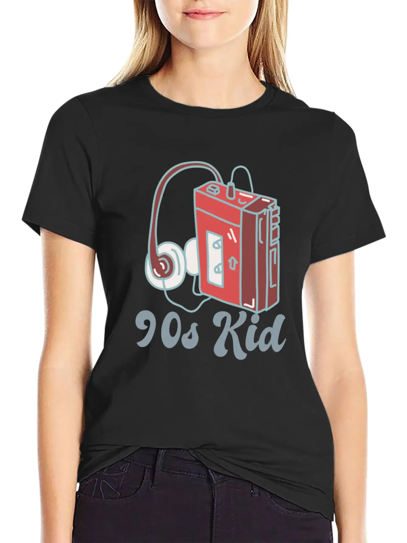 90s Kid Cassette Unisex Casual T-Shirt ¨C Clean Design For Daily Comfort