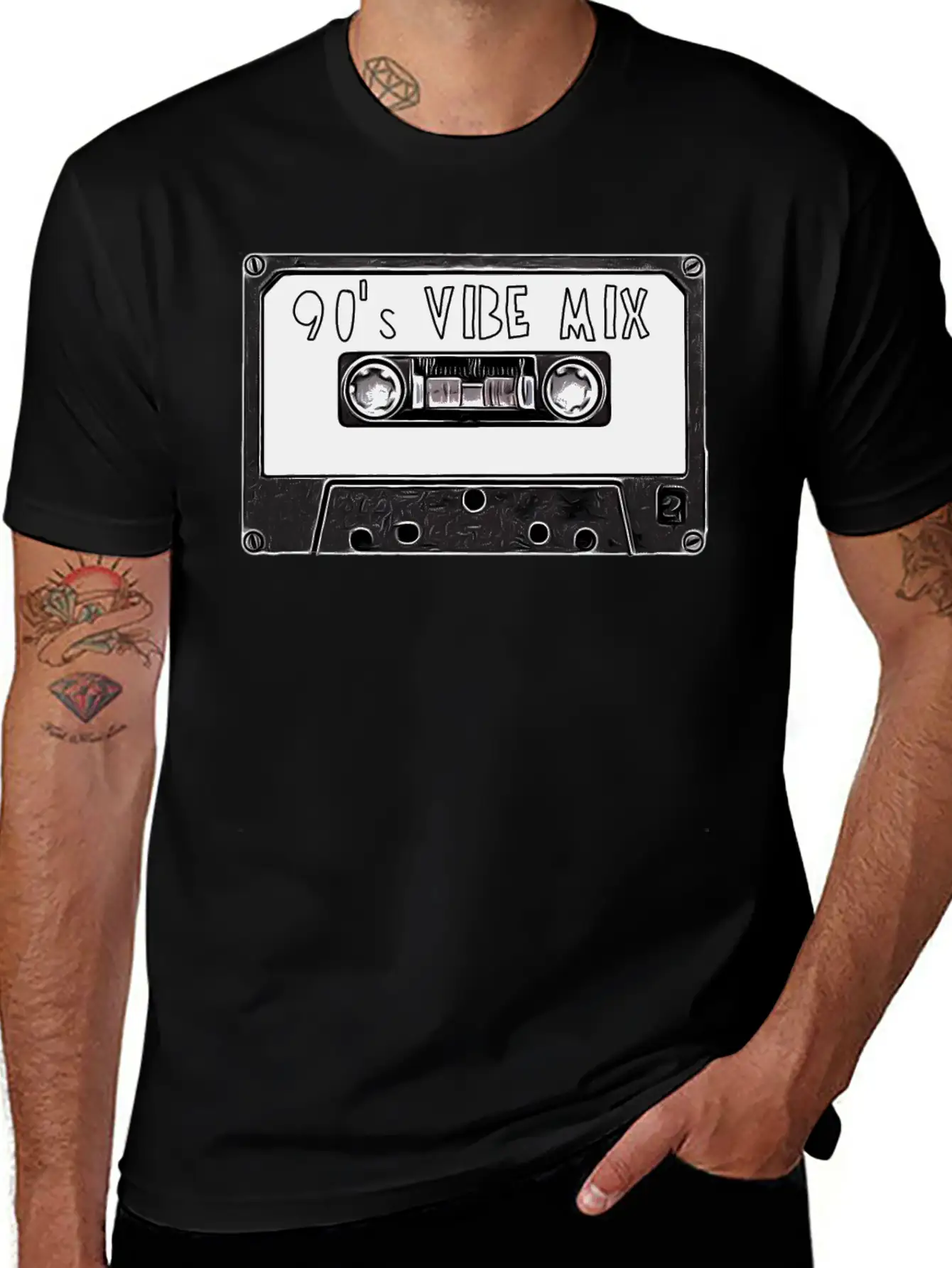 90's Mixtape Basic Graphic T-Shirt ¨C Daily Comfort In Soft Cotton
