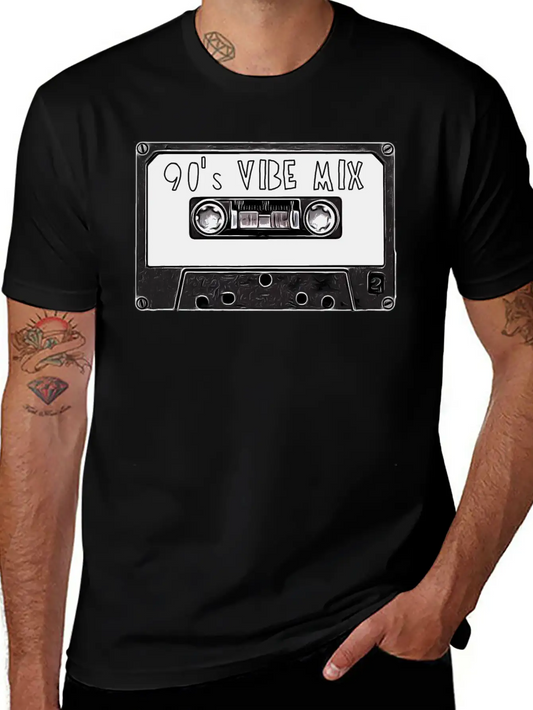 90's Mixtape Basic Graphic T-Shirt ¨C Daily Comfort In Soft Cotton