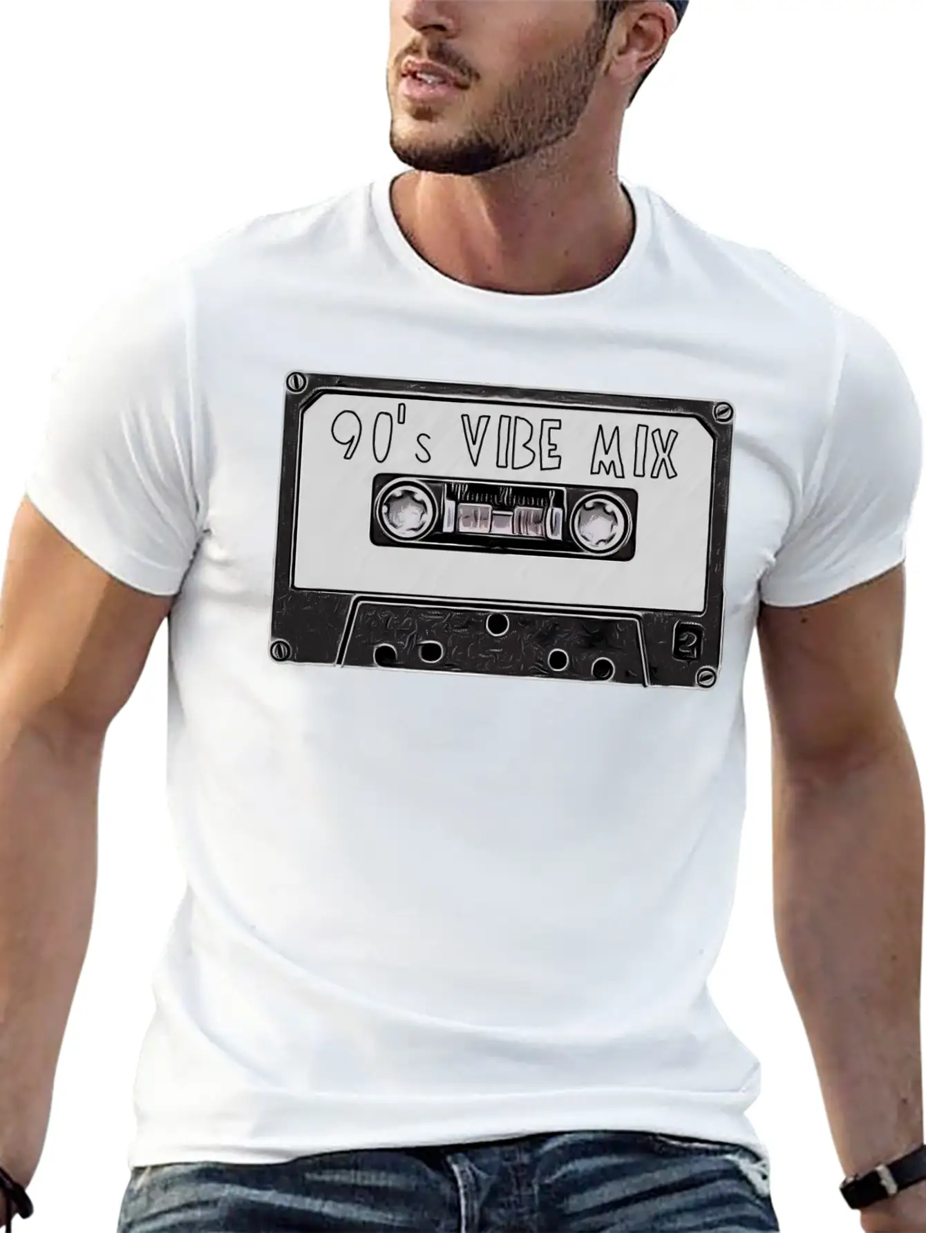 90's Mixtape Basic Graphic T-Shirt ¨C Daily Comfort In Soft Cotton