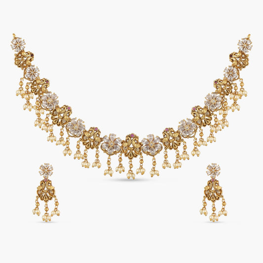 Timeless Floral Antique Necklace Set