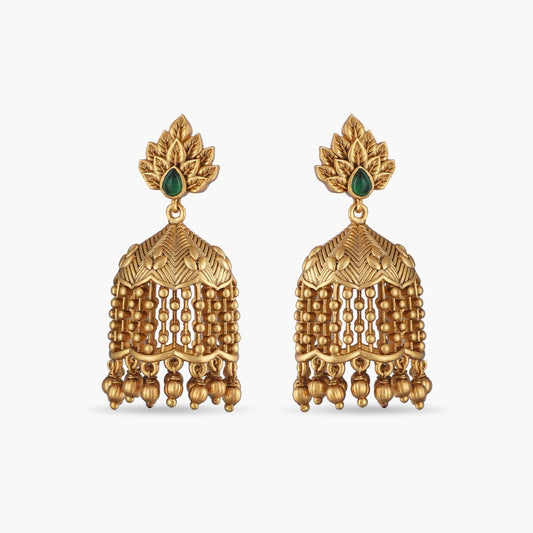 Lata Antique Jhumka Earrings