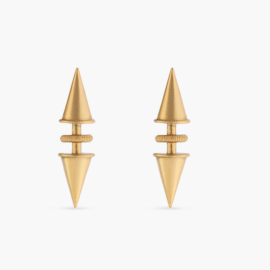 Trigono Gold Plated Tribal Earrings