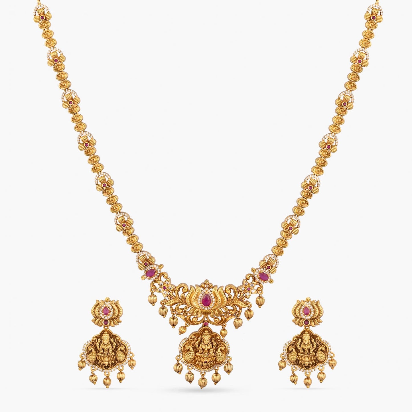 Mrinali Antique Long Necklace Set
