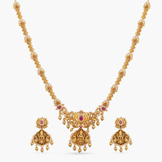 Mrinali Antique Long Necklace Set