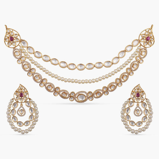 Naviya Kundan Necklace Set