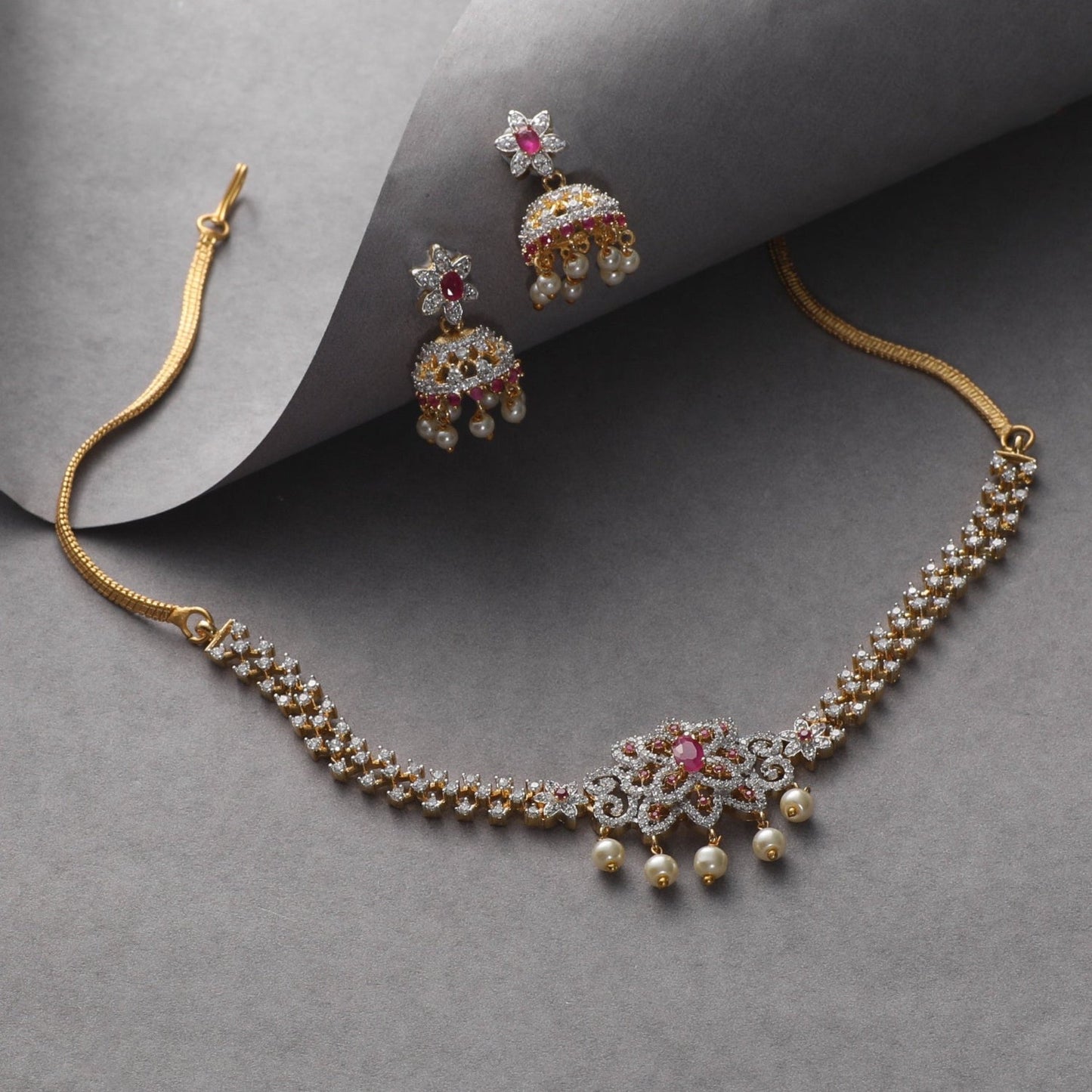 Beli Nakshatra CZ Necklace Set