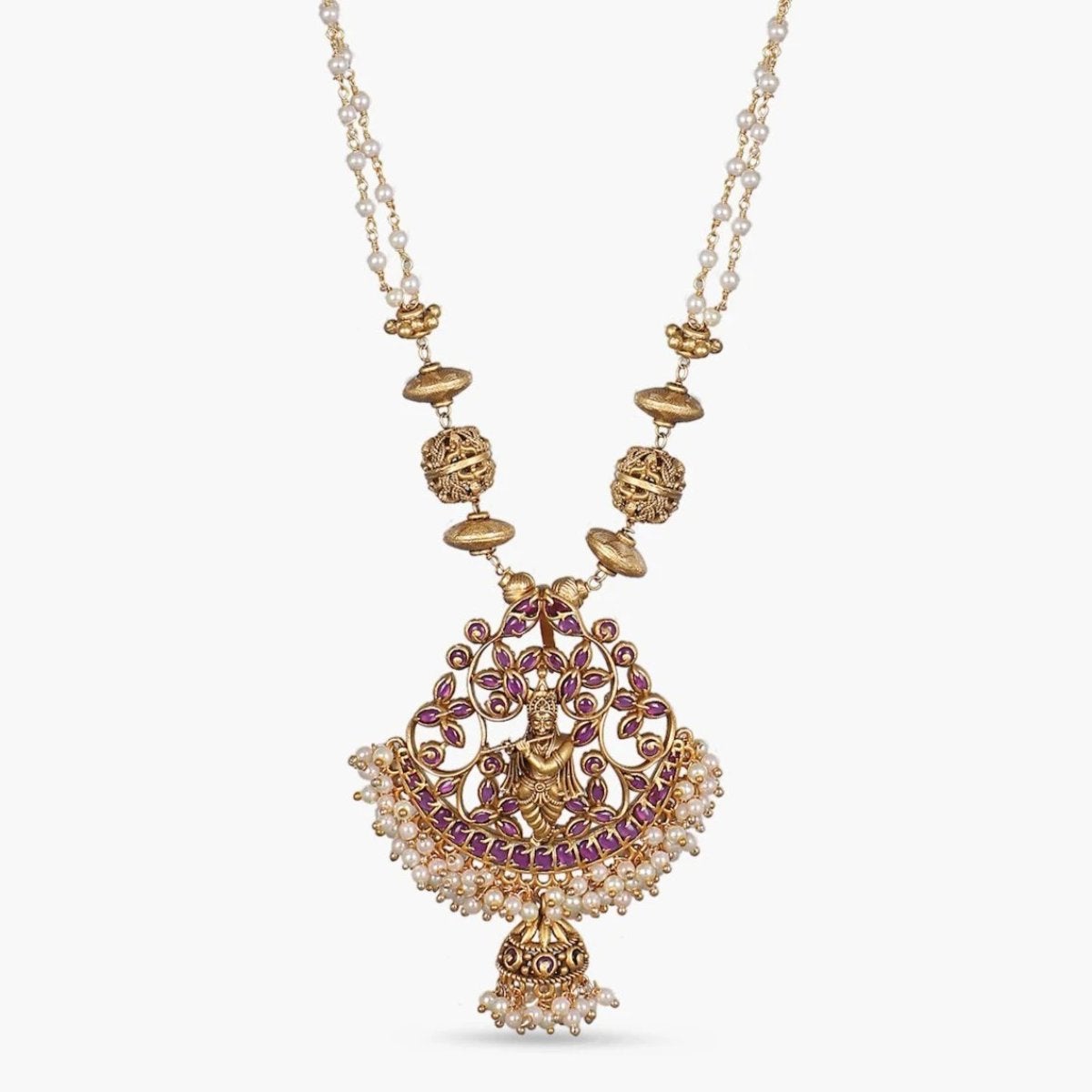 Bhavini Antique Pendant Set