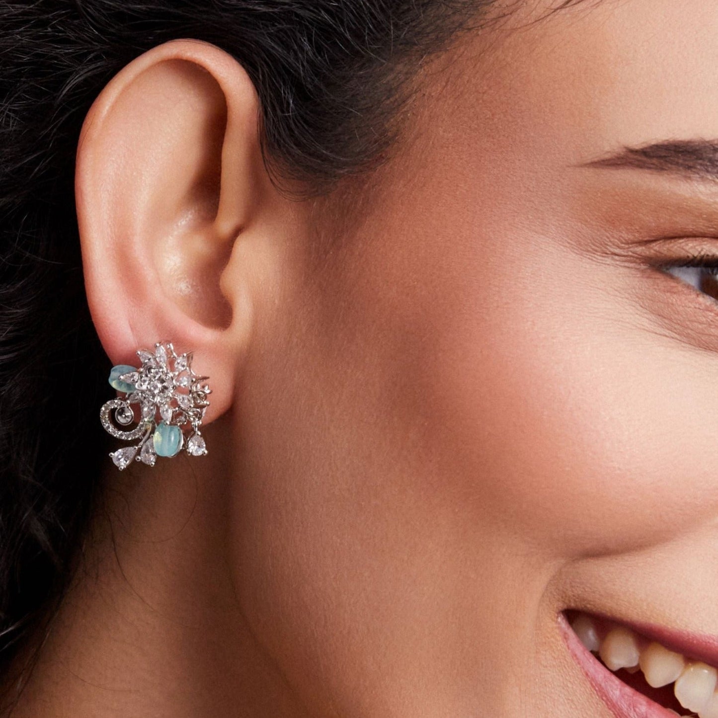 Bloom Minimal CZ Stud Earrings