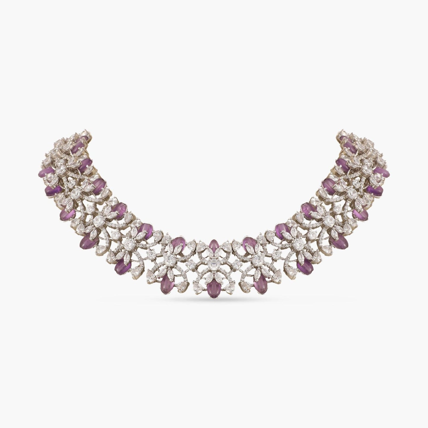 Floral Symphony CZ Necklace