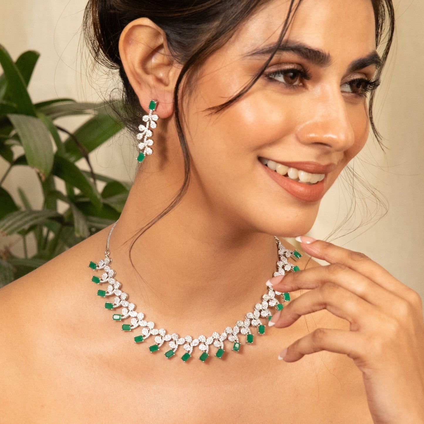 Tiye Nakshatra CZ Necklace Set