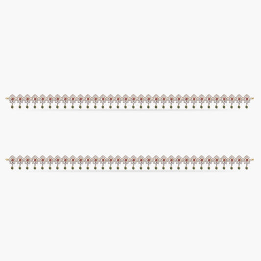 Charm Nakshatra CZ Anklets