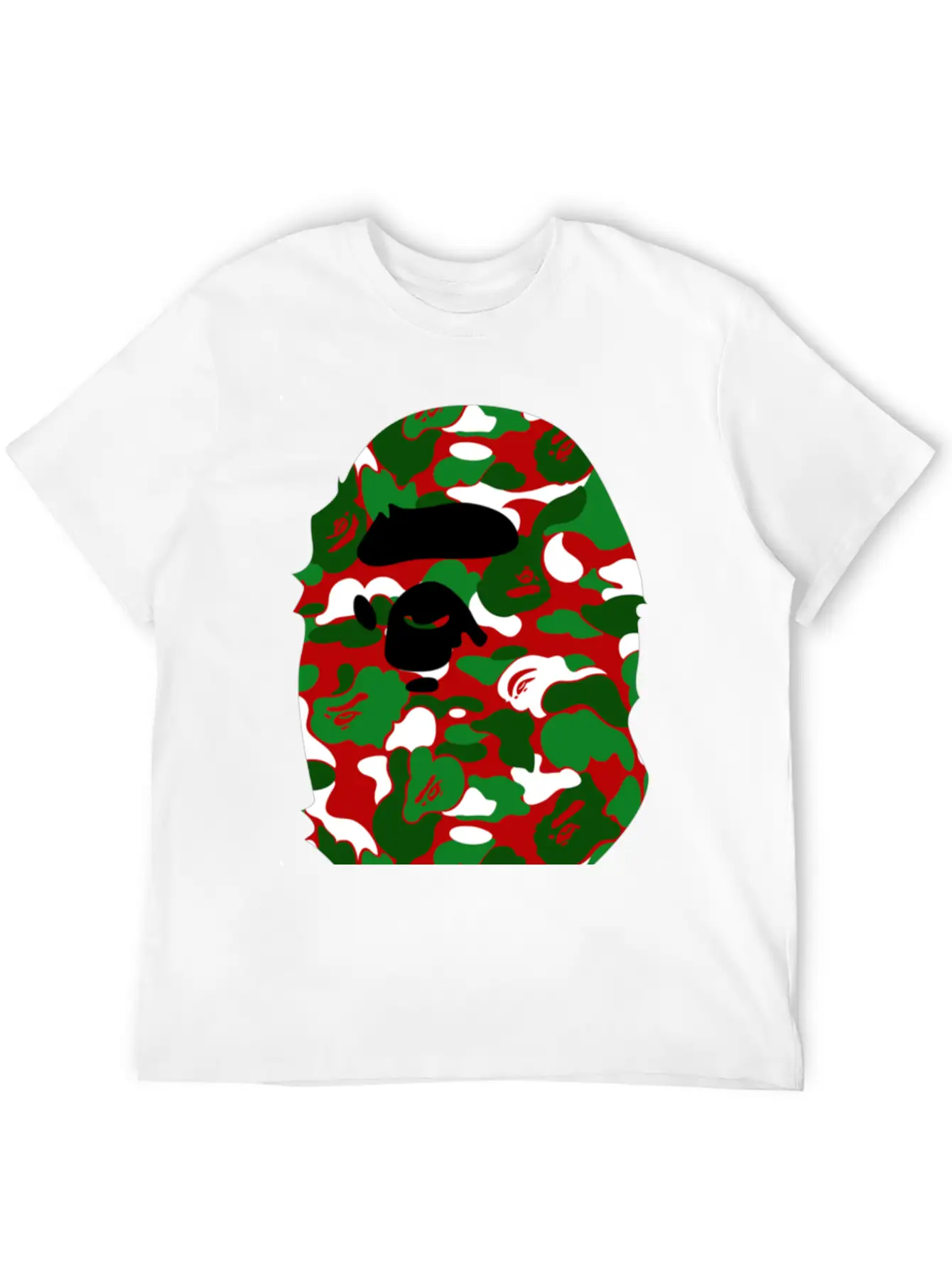 A Bathing Ape Camo Big Ape Head 2016 Basic Graphic T-Shirt ¨C Daily Comfort In Soft Cotton