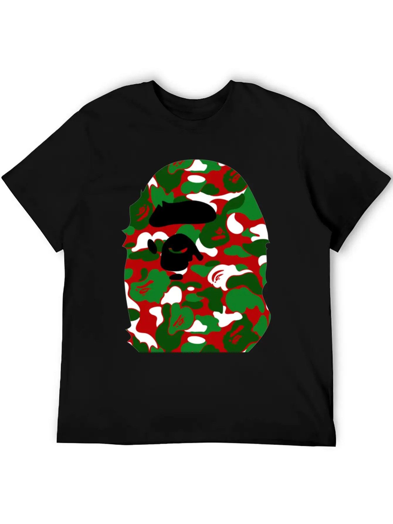 A Bathing Ape Camo Big Ape Head 2016 Basic Graphic T-Shirt ¨C Daily Comfort In Soft Cotton