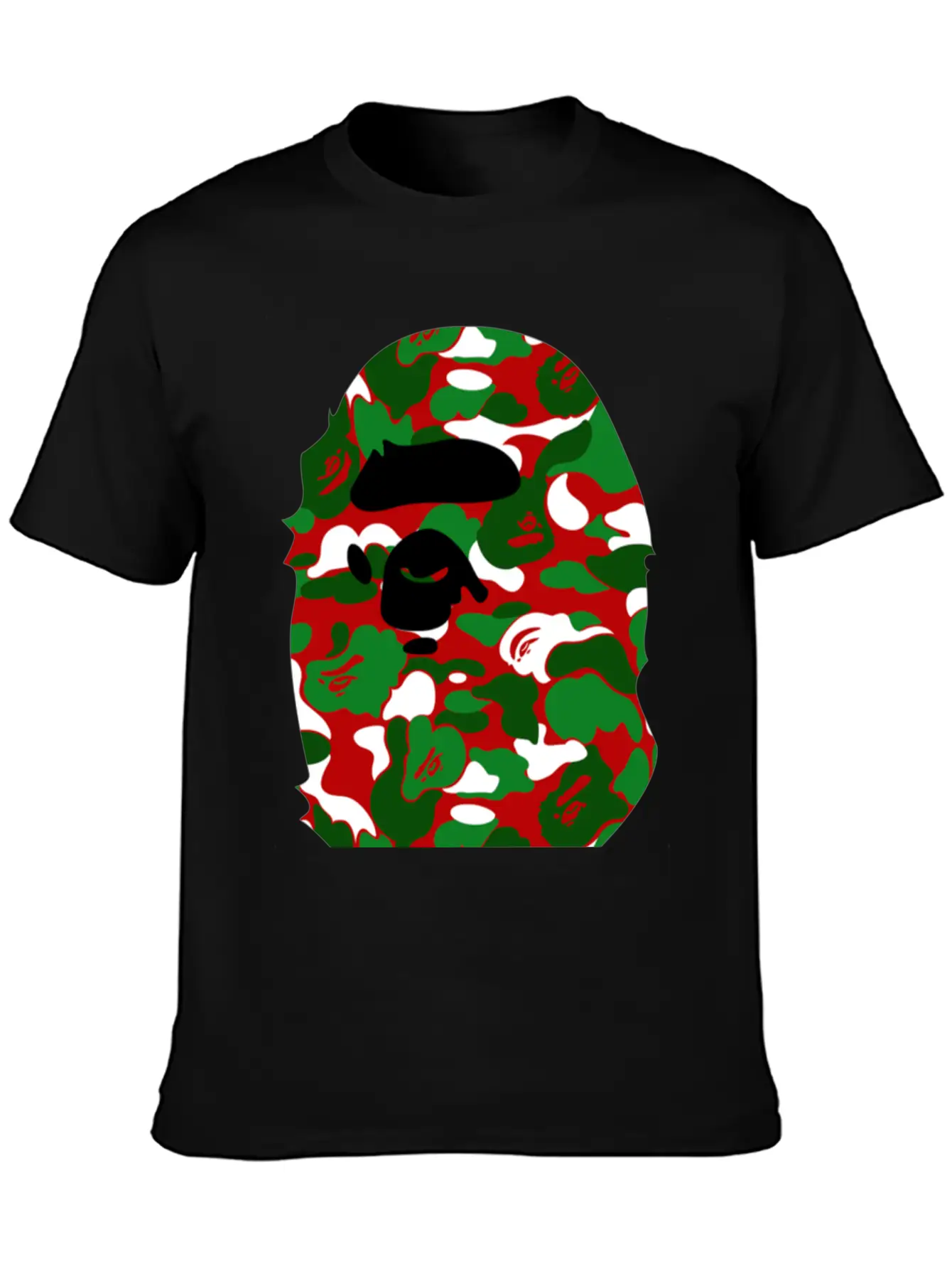 A Bathing Ape Camo Big Ape Head 2016 Basic Graphic T-Shirt ¨C Daily Comfort In Soft Cotton