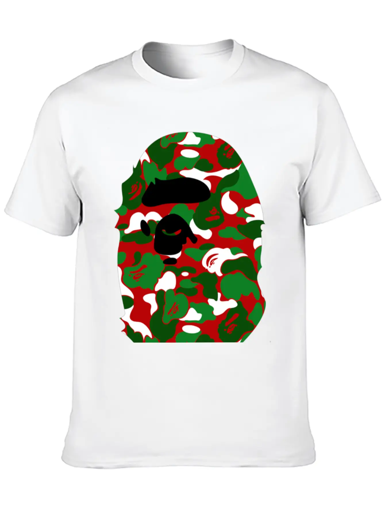 A Bathing Ape Camo Big Ape Head 2016 Basic Graphic T-Shirt ¨C Daily Comfort In Soft Cotton