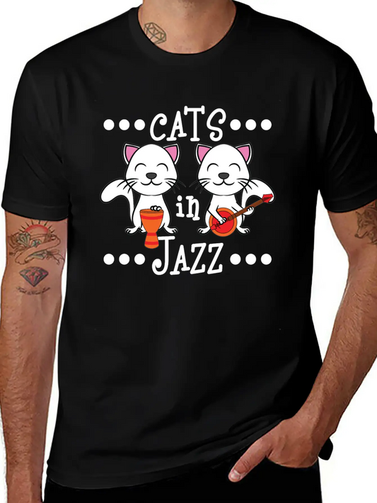 A Cute Cat Tee For Animal And Music Lovers Saying Soft Cotton Short Sleeve Tee ¨C Unisex Wardrobe Staple
