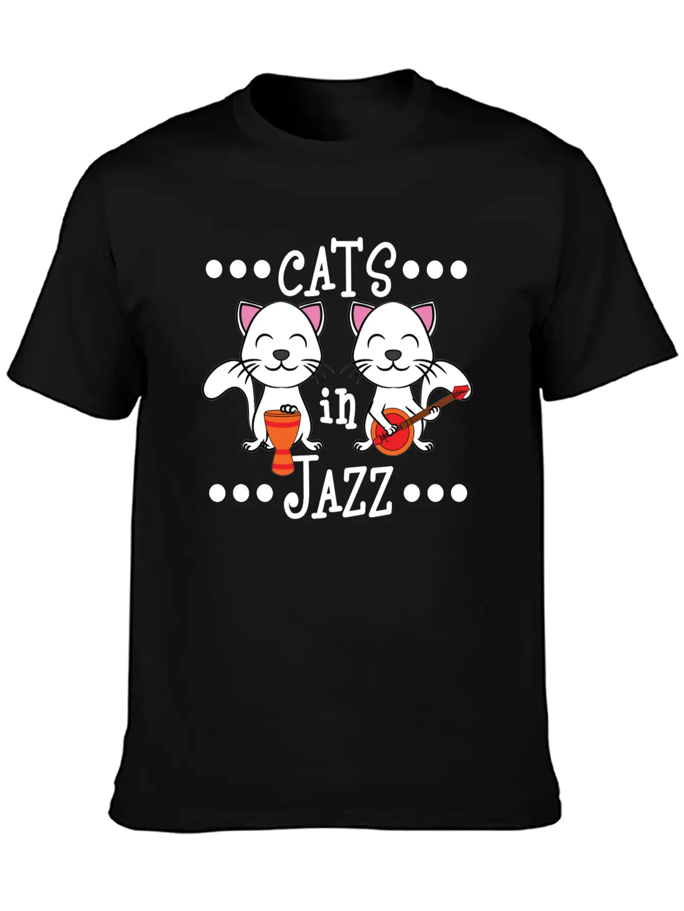A Cute Cat Tee For Animal And Music Lovers Saying Soft Cotton Short Sleeve Tee ¨C Unisex Wardrobe Staple