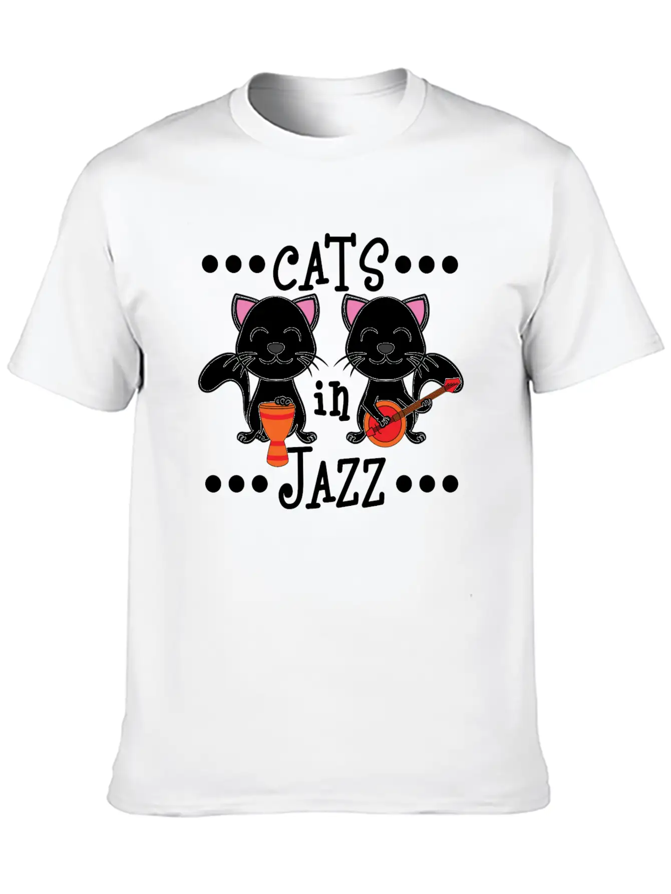 A Cute Cat Tee For Animal And Music Lovers Saying Soft Cotton Short Sleeve Tee ¨C Unisex Wardrobe Staple