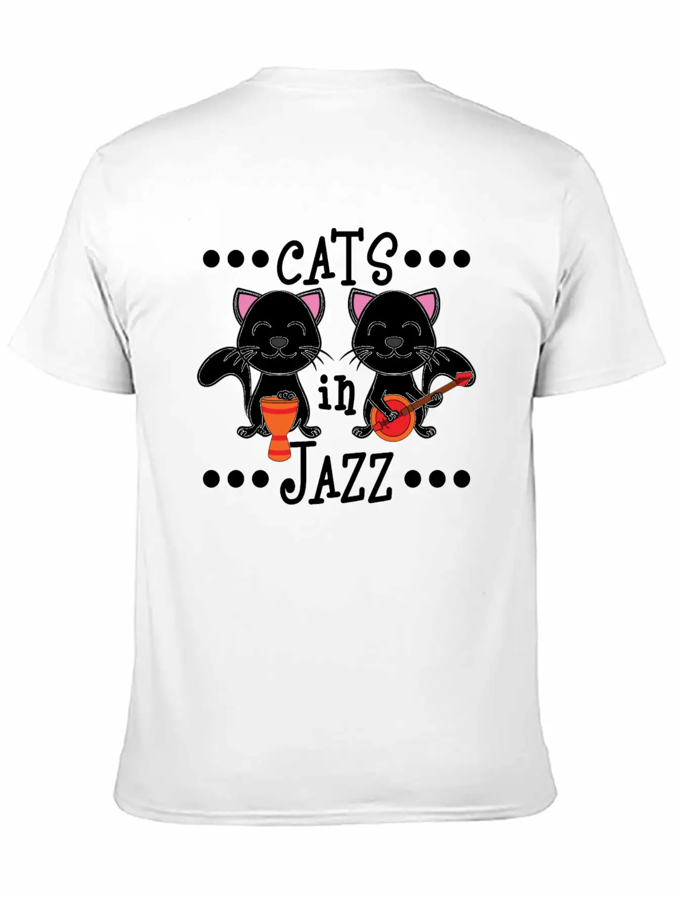 A Cute Cat Tee For Animal And Music Lovers Saying Soft Cotton Short Sleeve Tee ¨C Unisex Wardrobe Staple