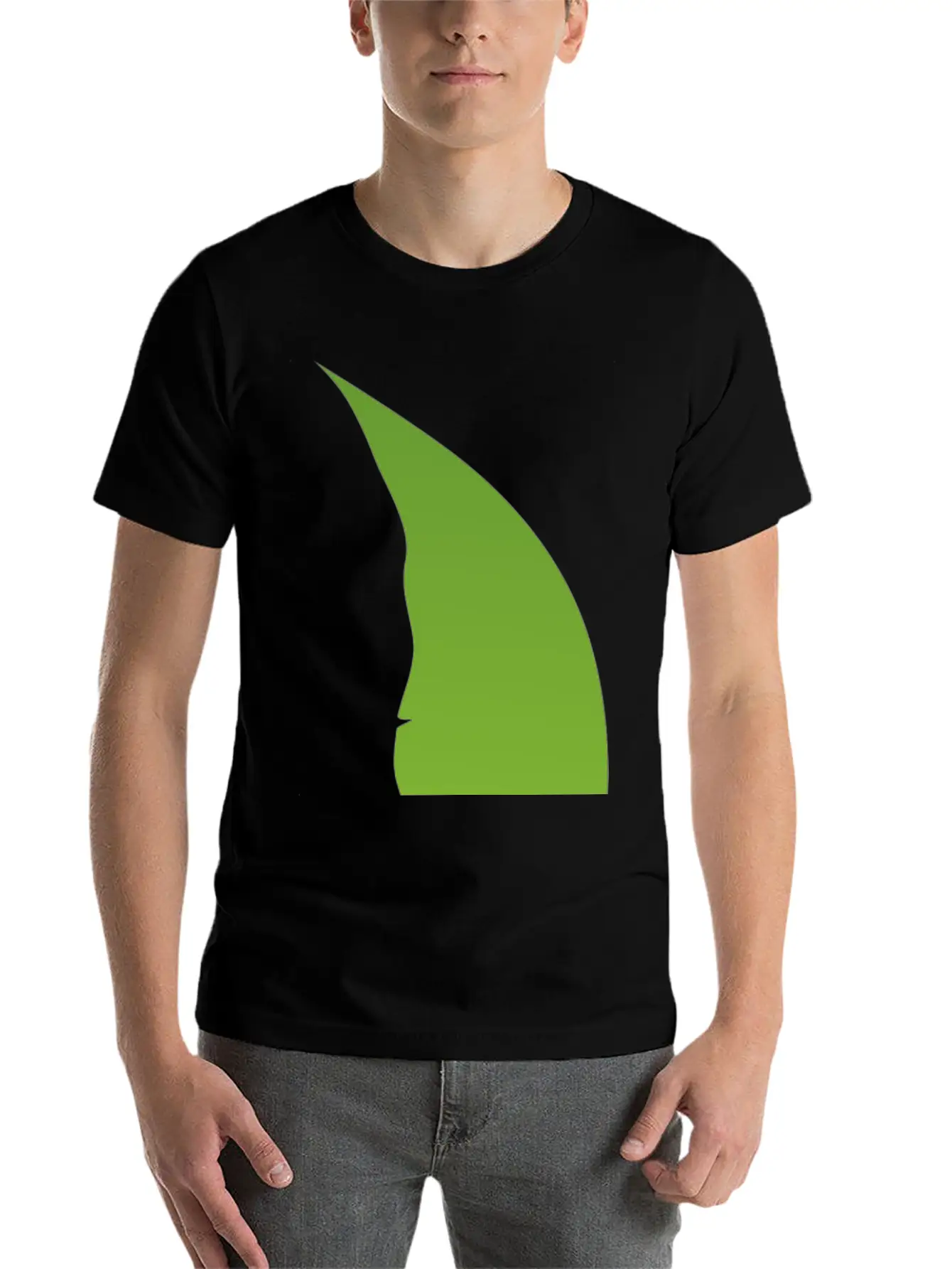 A FACE IN A TREE LEAF Unisex Casual T-Shirt ¨C Clean Design For Daily Comfort