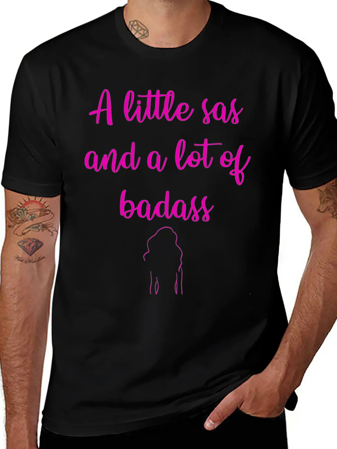 A Little Sas, A Lot Of Badass. Sassy Since Birth. Soft Cotton Short Sleeve Tee ¨C Unisex Wardrobe Staple