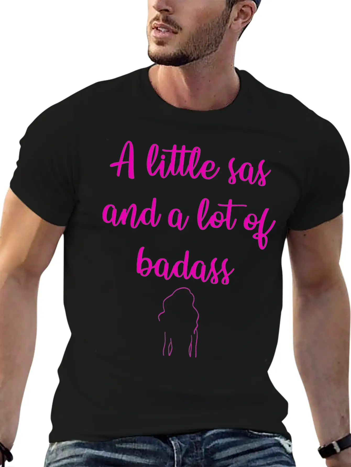 A Little Sas, A Lot Of Badass. Sassy Since Birth. Soft Cotton Short Sleeve Tee ¨C Unisex Wardrobe Staple