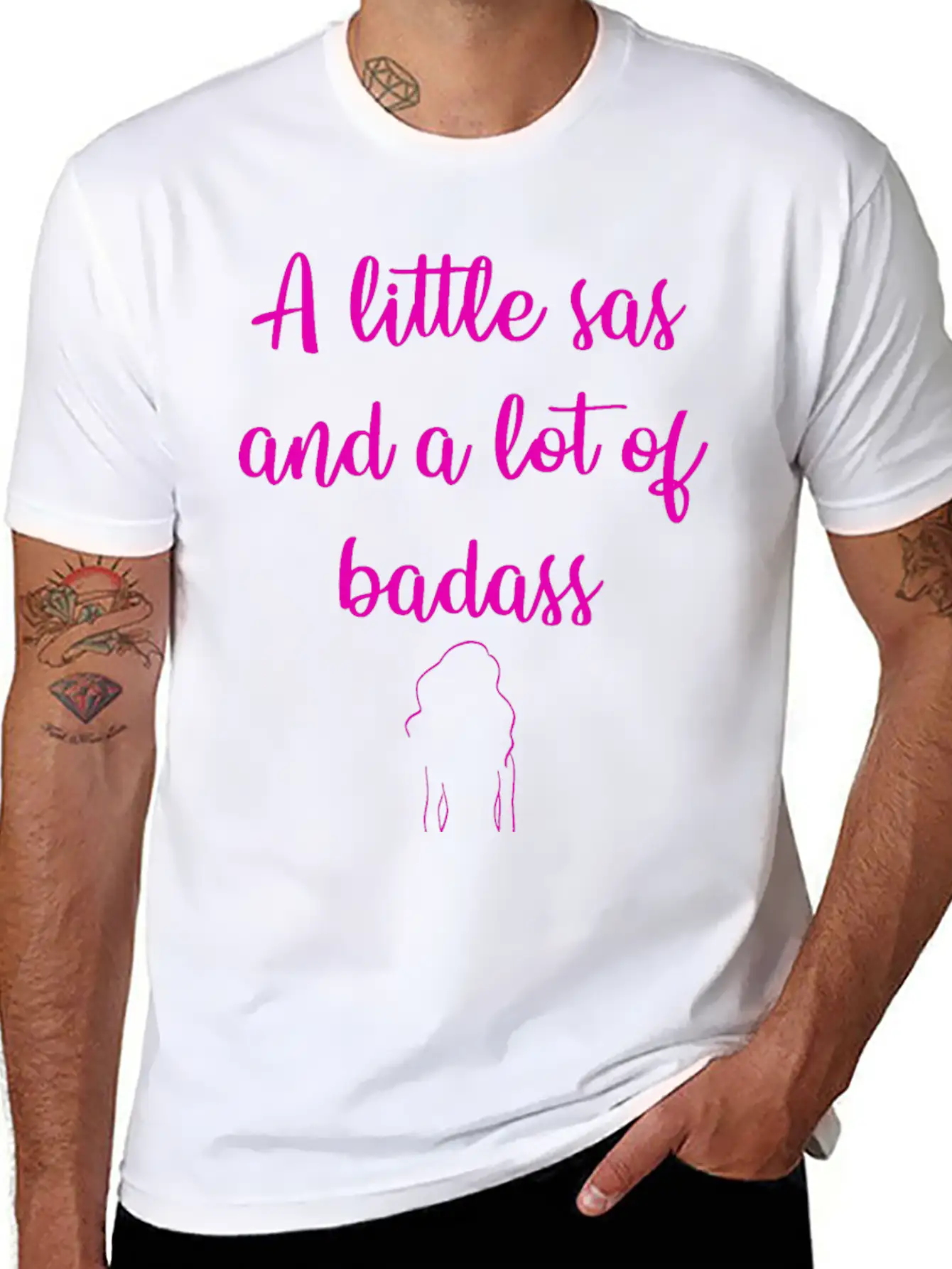 A Little Sas, A Lot Of Badass. Sassy Since Birth. Soft Cotton Short Sleeve Tee ¨C Unisex Wardrobe Staple