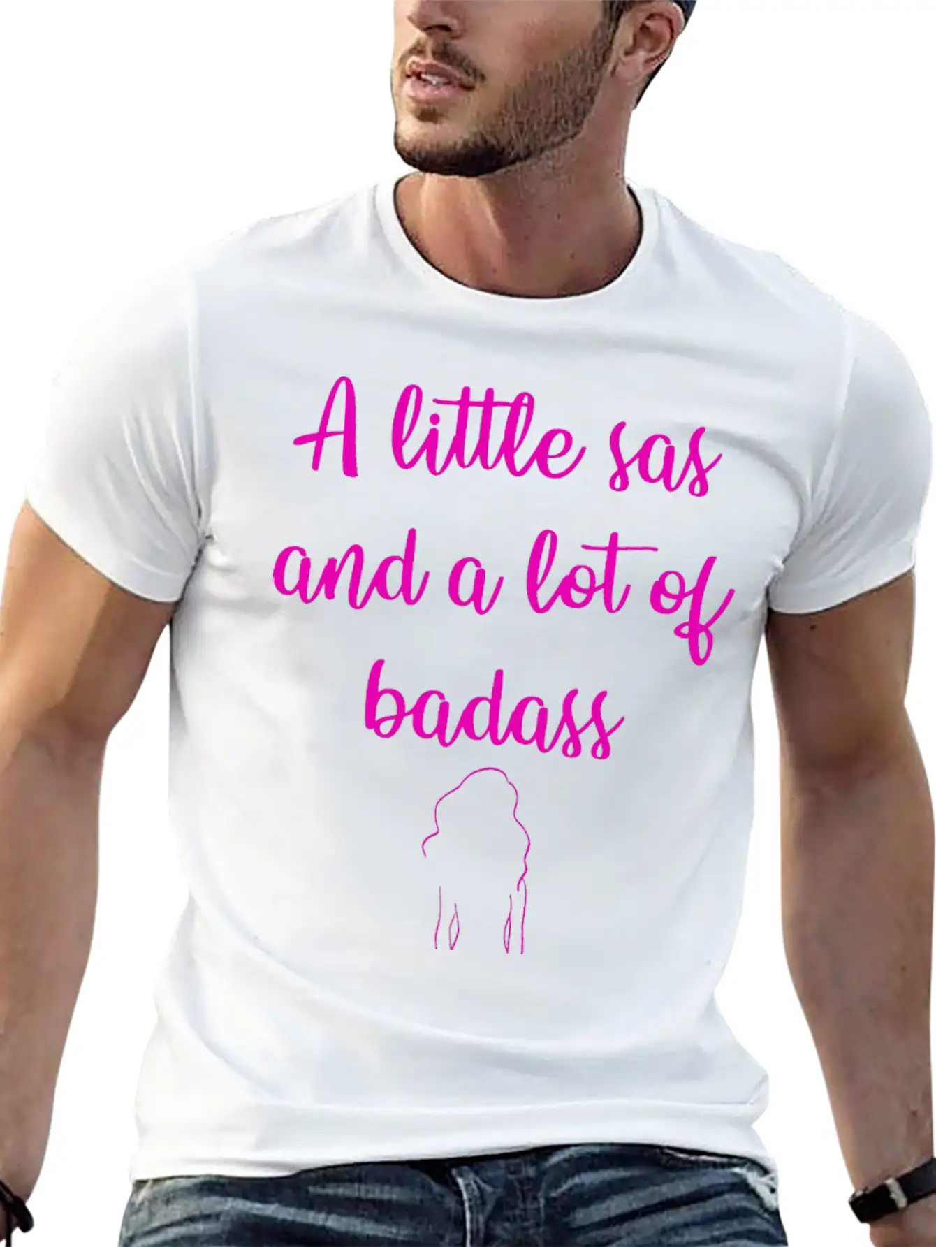 A Little Sas, A Lot Of Badass. Sassy Since Birth. Soft Cotton Short Sleeve Tee ¨C Unisex Wardrobe Staple