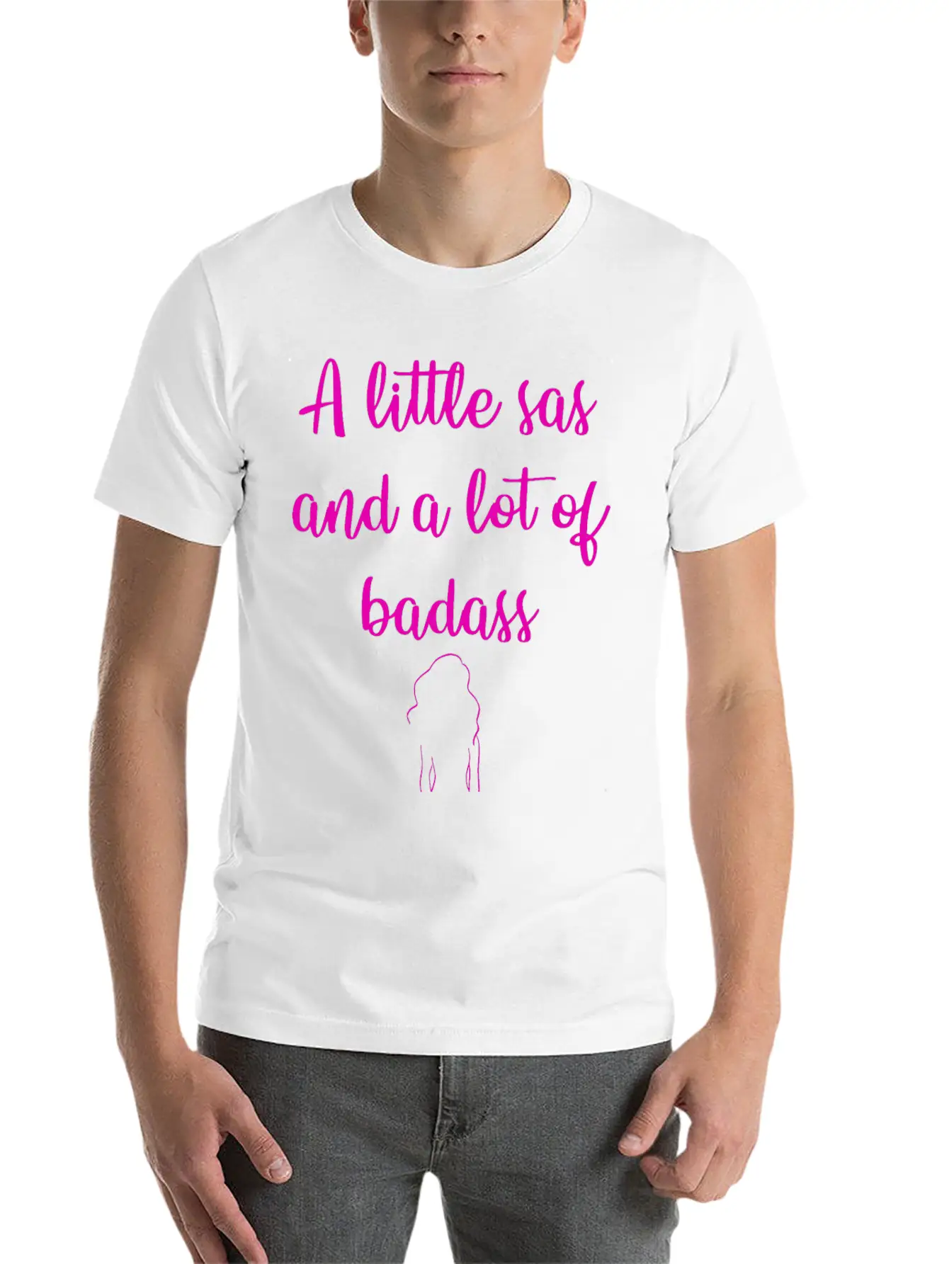 A Little Sas, A Lot Of Badass. Sassy Since Birth. Soft Cotton Short Sleeve Tee ¨C Unisex Wardrobe Staple