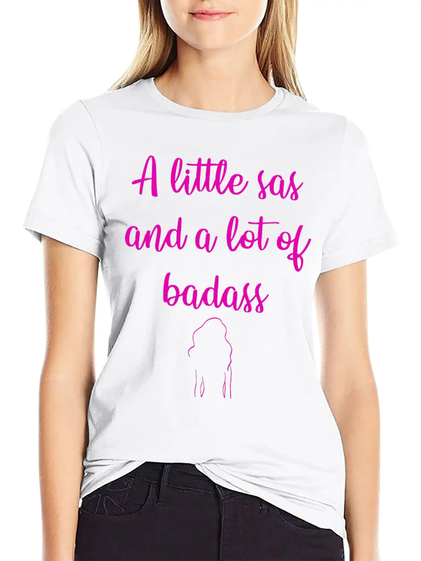 A Little Sas, A Lot Of Badass. Sassy Since Birth. Soft Cotton Short Sleeve Tee ¨C Unisex Wardrobe Staple