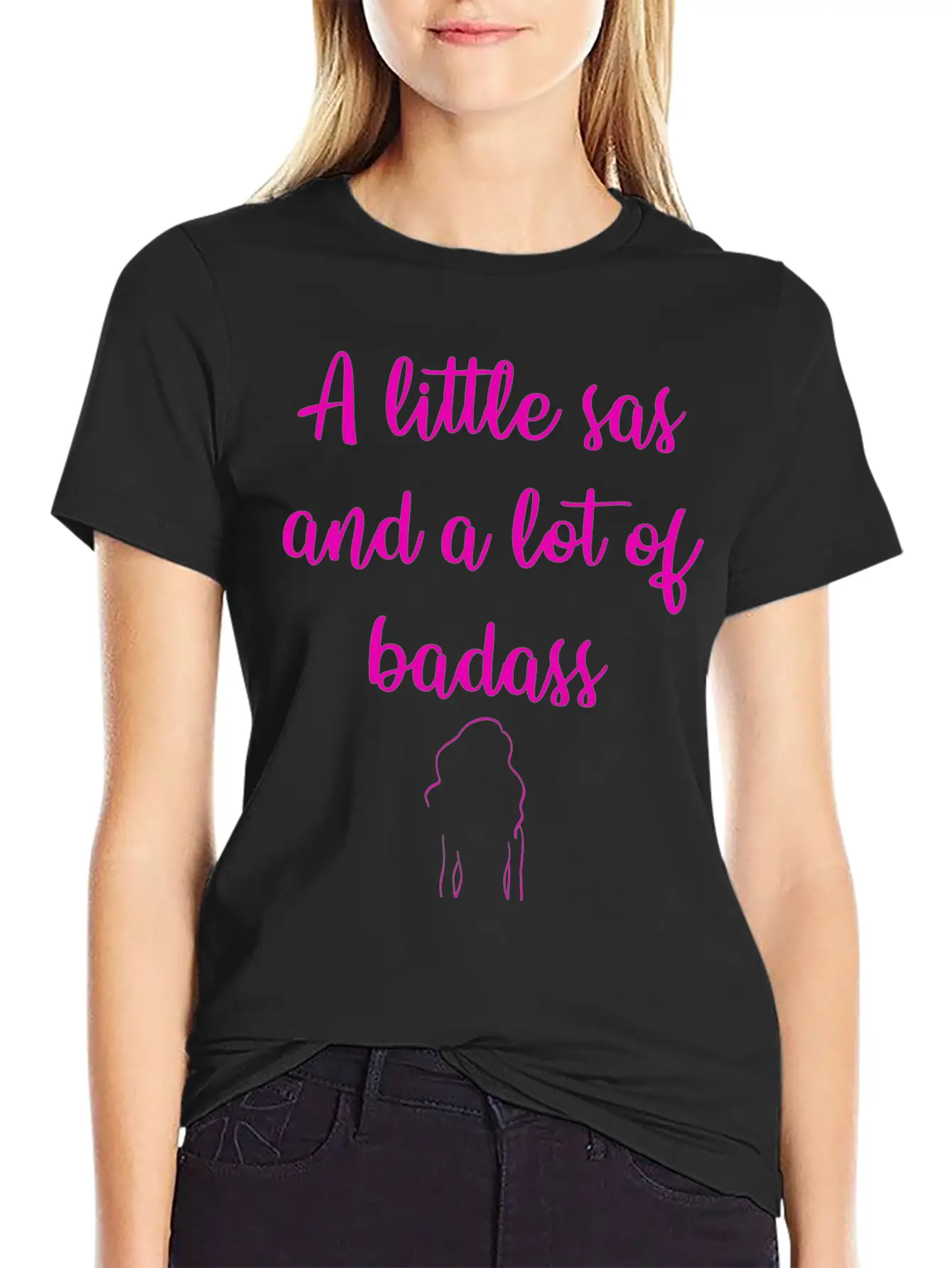 A Little Sas, A Lot Of Badass. Sassy Since Birth. Soft Cotton Short Sleeve Tee ¨C Unisex Wardrobe Staple