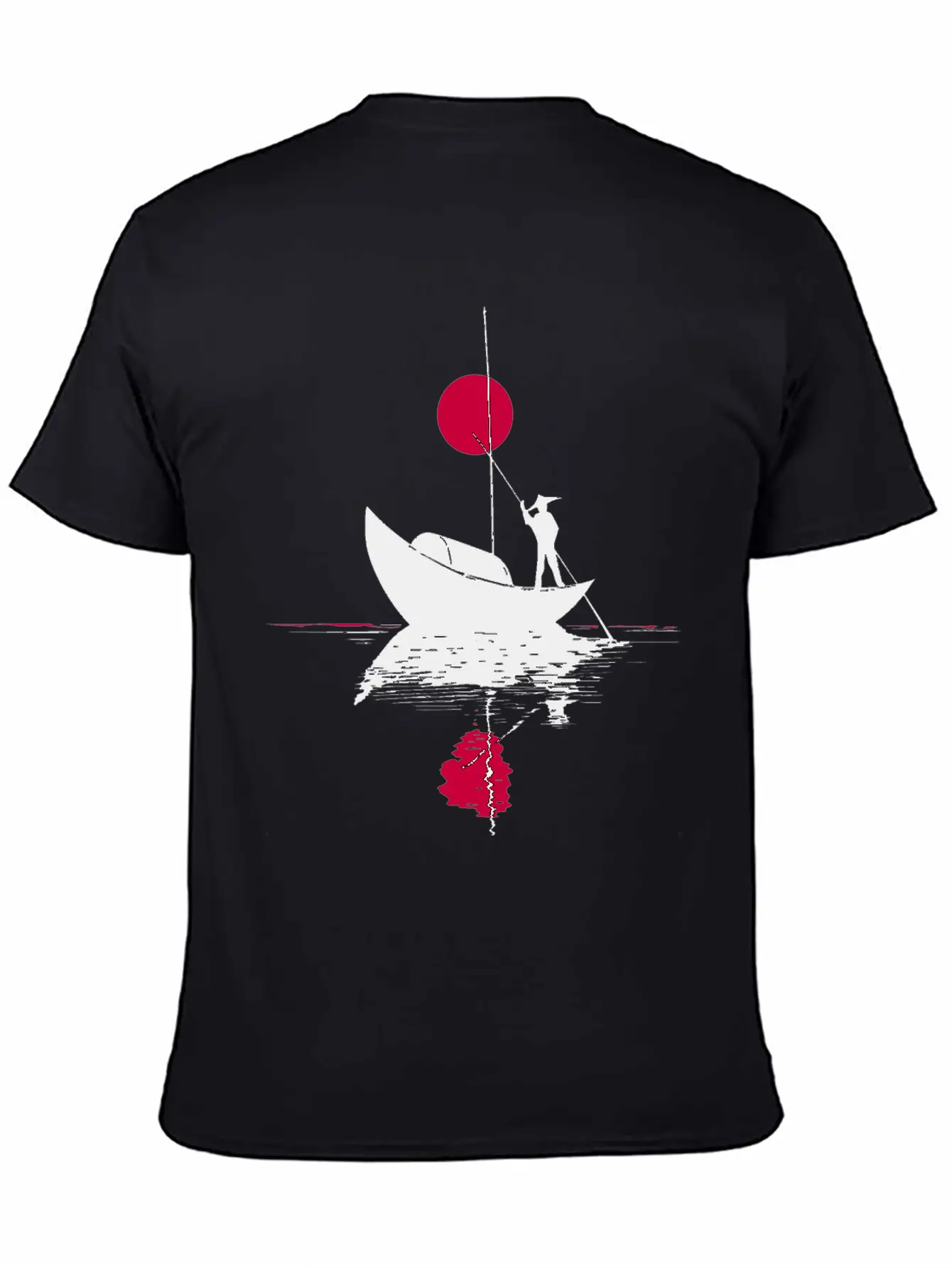 Abstract §ãard With Chinese Landscape Basic Graphic T-Shirt ¨C Daily Comfort In Soft Cotton
