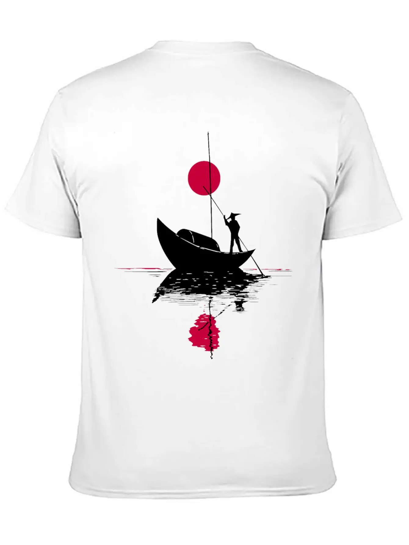 Abstract §ãard With Chinese Landscape Basic Graphic T-Shirt ¨C Daily Comfort In Soft Cotton