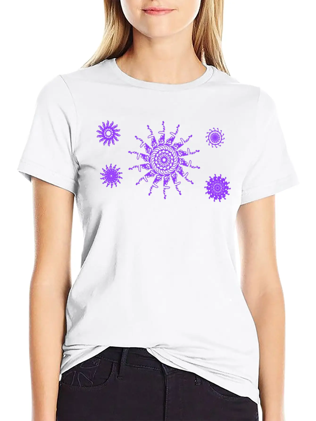 Abstract Basic Graphic T-Shirt ¨C Daily Comfort In Soft Cotton