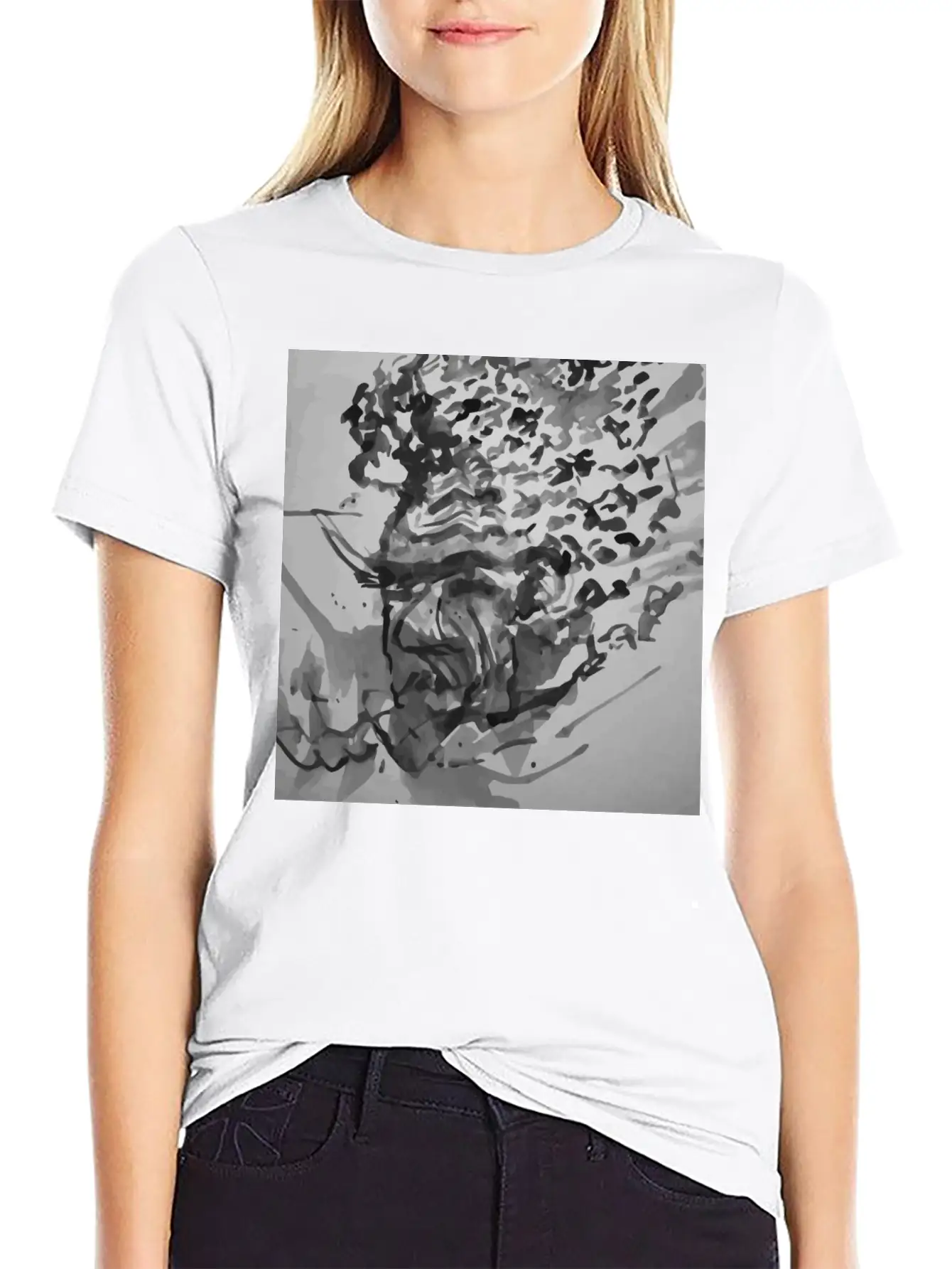 Abstract Essential Cotton Tee For Daily Outfits ¨C Unisex Style