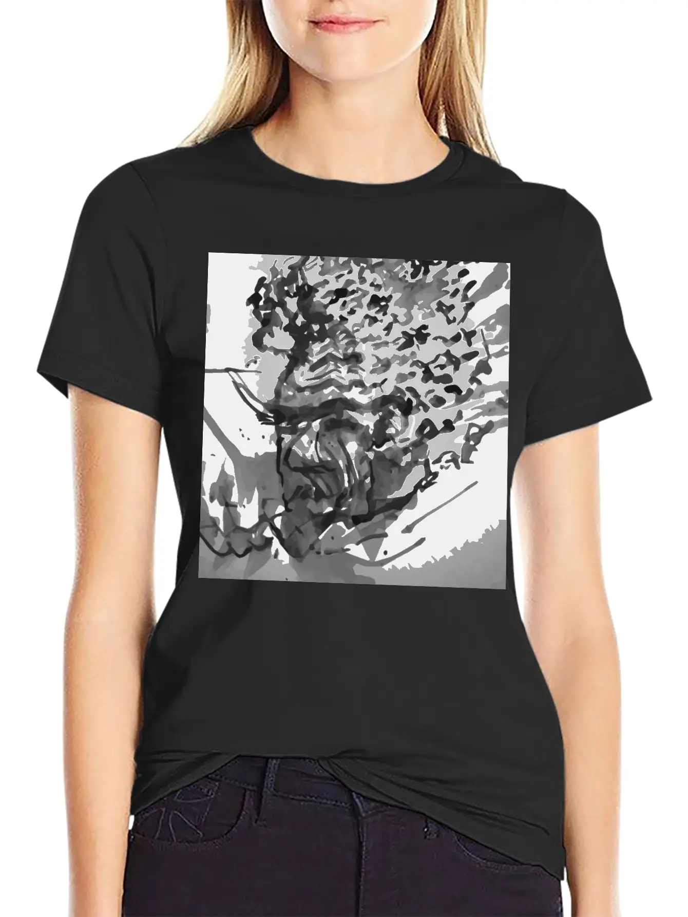 Abstract Essential Cotton Tee For Daily Outfits ¨C Unisex Style