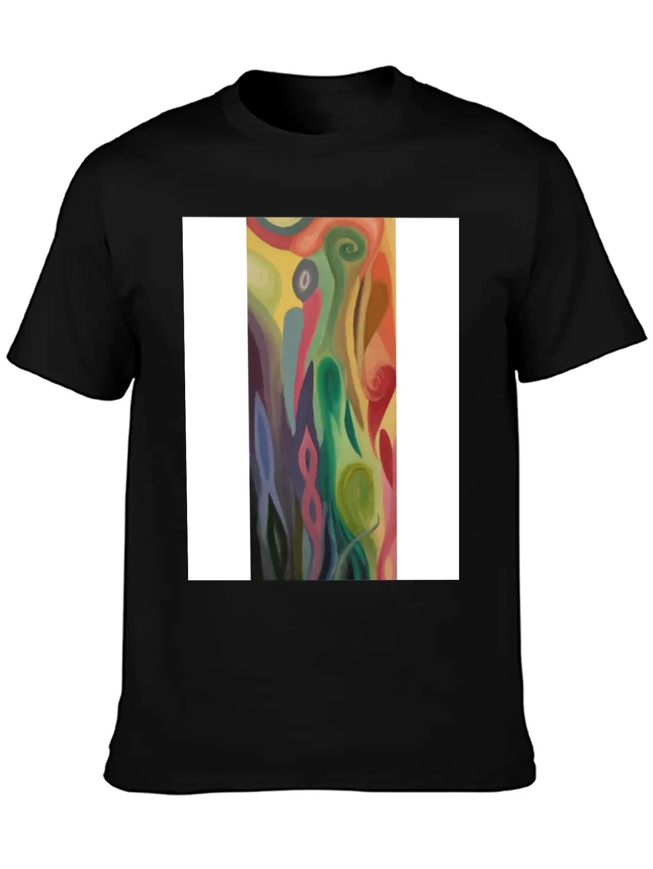 Abstract Flower Painting By Jason Signor Soft Cotton Short Sleeve Tee ¨C Unisex Wardrobe Staple