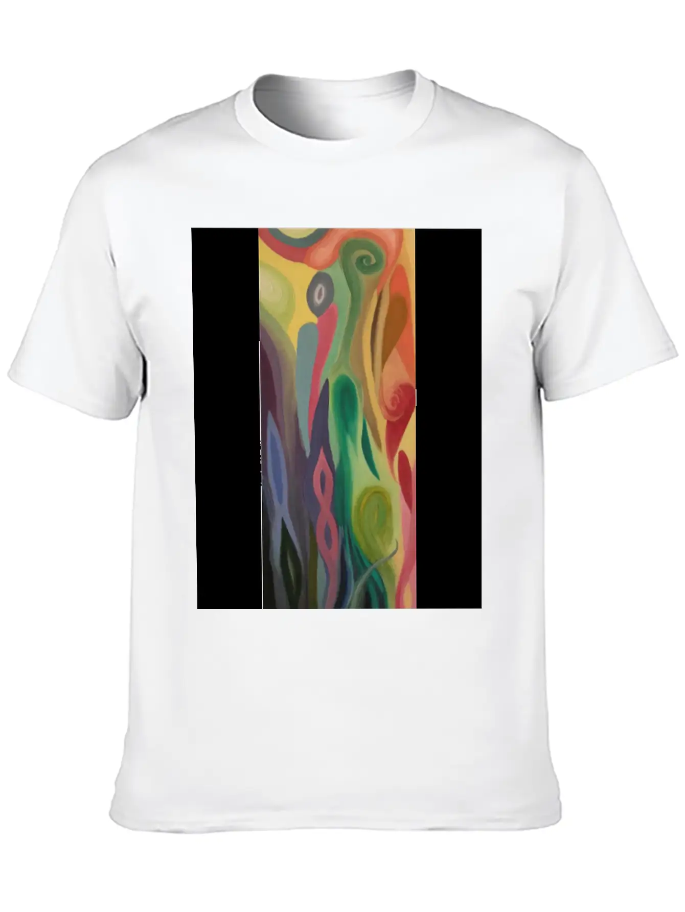 Abstract Flower Painting By Jason Signor Soft Cotton Short Sleeve Tee ¨C Unisex Wardrobe Staple