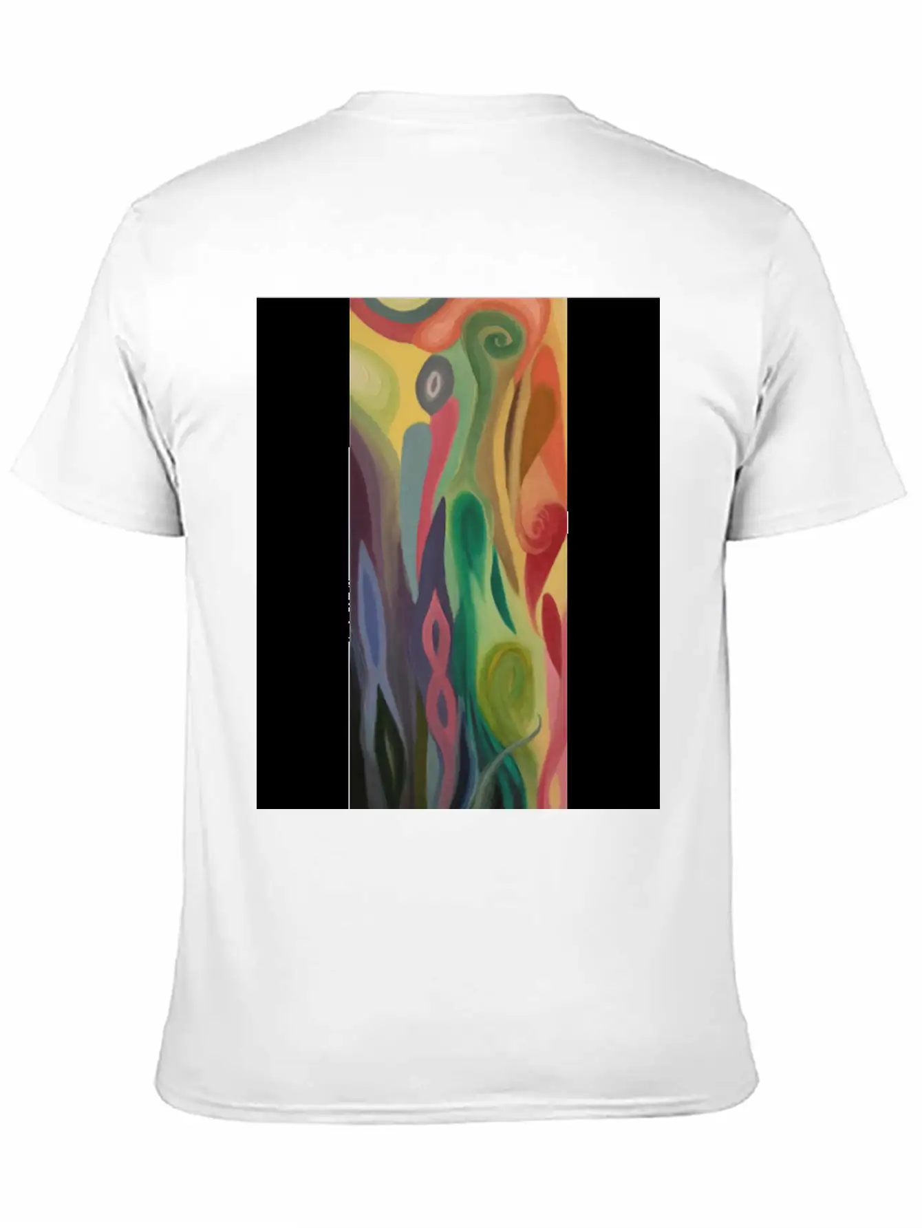 Abstract Flower Painting By Jason Signor Soft Cotton Short Sleeve Tee ¨C Unisex Wardrobe Staple