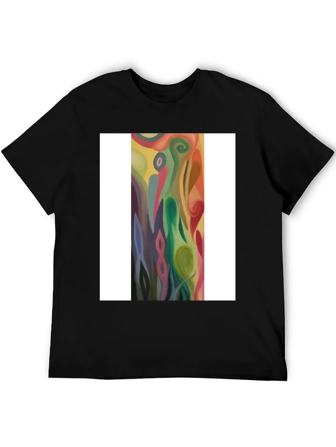 Abstract Flower Painting By Jason Signor Soft Cotton Short Sleeve Tee ¨C Unisex Wardrobe Staple