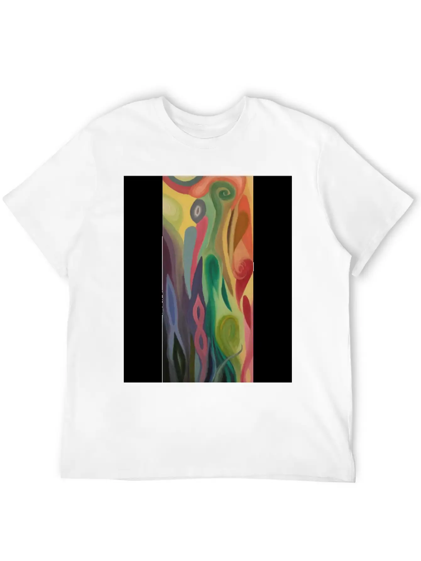 Abstract Flower Painting By Jason Signor Soft Cotton Short Sleeve Tee ¨C Unisex Wardrobe Staple