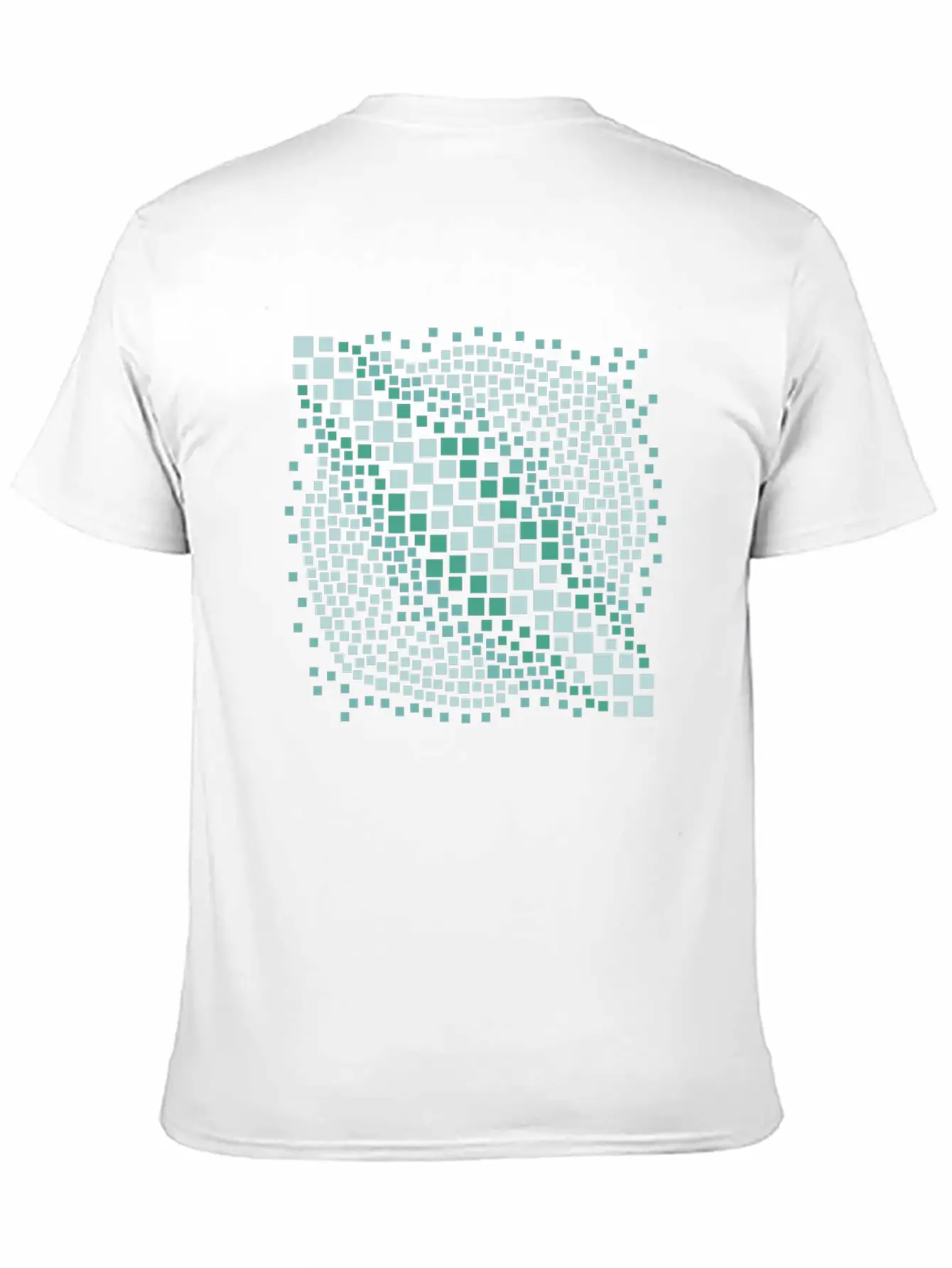 Abstract Green Water Mosaic Basic Graphic T-Shirt ¨C Daily Comfort In Soft Cotton