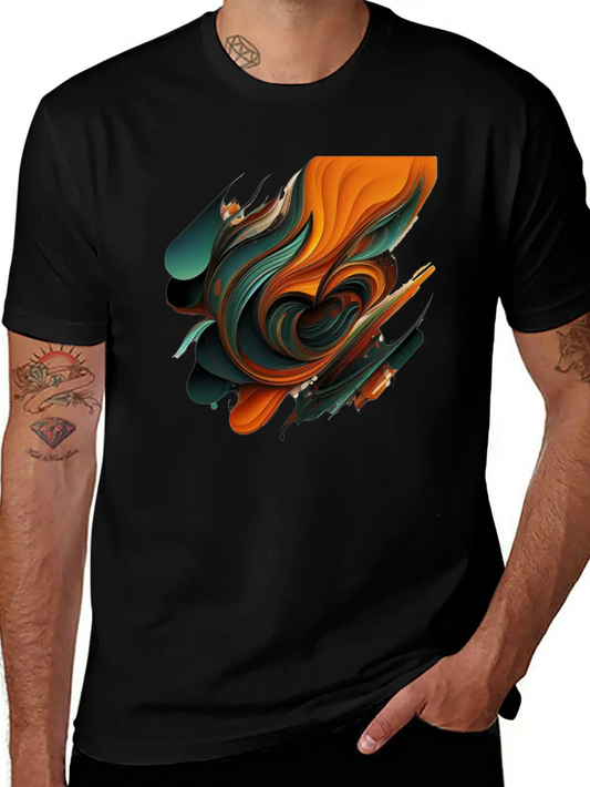 Abstract Shapes Brush 2 Unisex Casual T-Shirt ¨C Clean Design For Daily Comfort