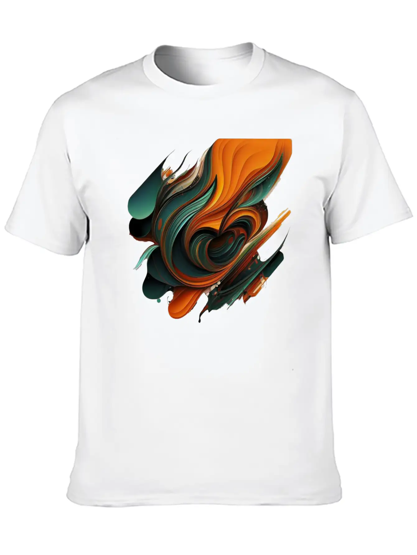 Abstract Shapes Brush 2 Unisex Casual T-Shirt ¨C Clean Design For Daily Comfort