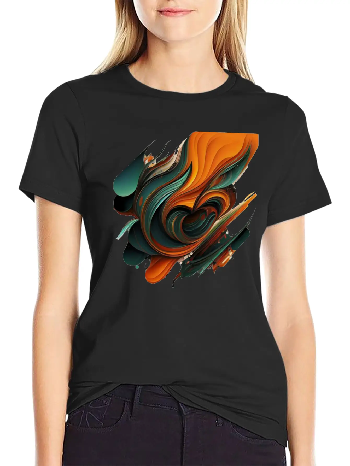 Abstract Shapes Brush 2 Unisex Casual T-Shirt ¨C Clean Design For Daily Comfort