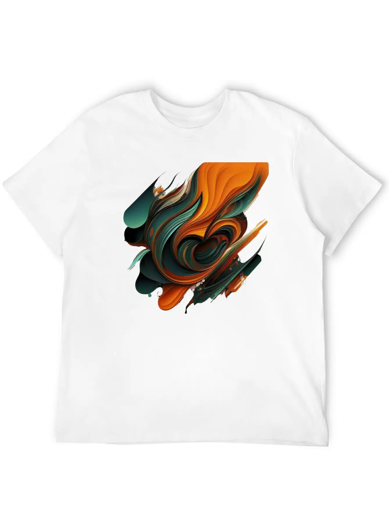 Abstract Shapes Brush 2 Unisex Casual T-Shirt ¨C Clean Design For Daily Comfort