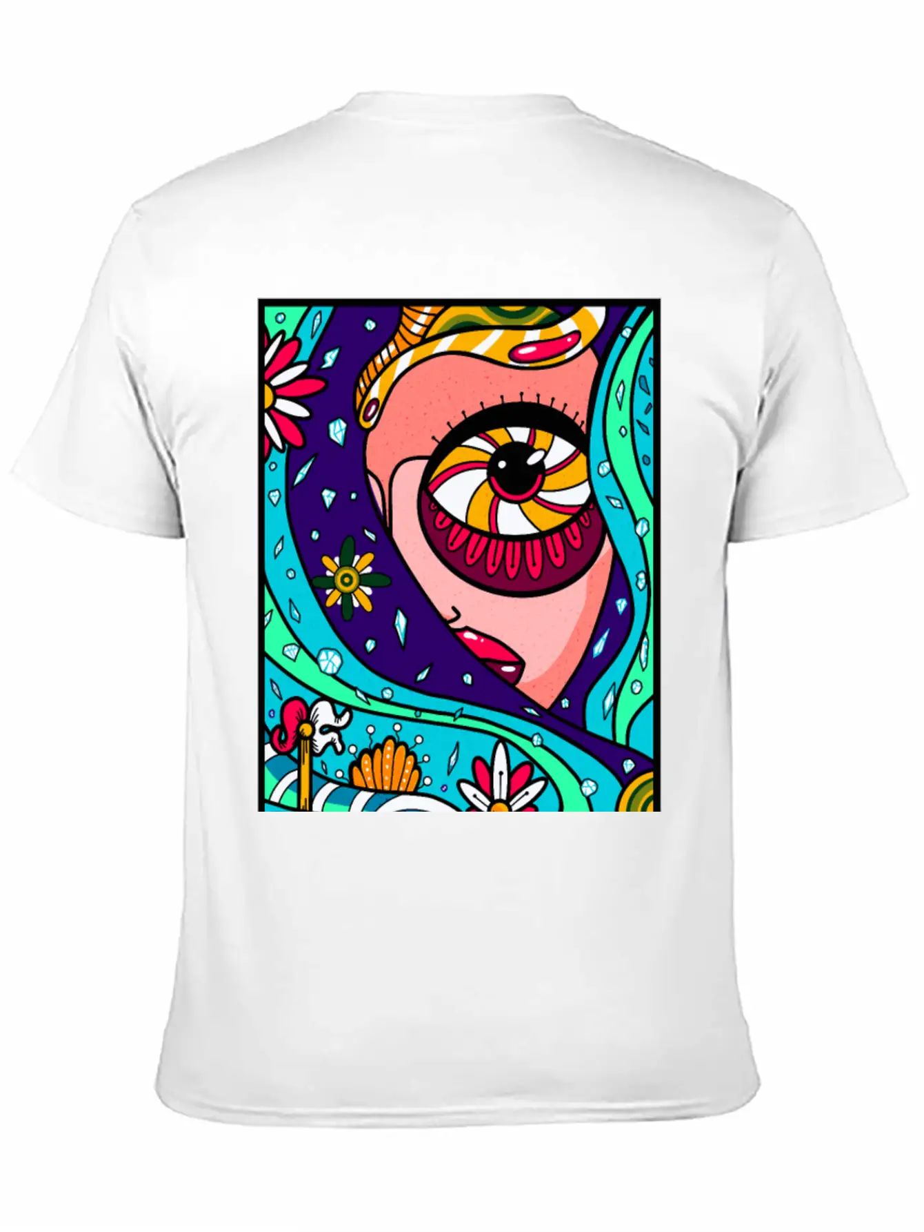 Abstract Sky Basic Graphic T-Shirt ¨C Daily Comfort In Soft Cotton