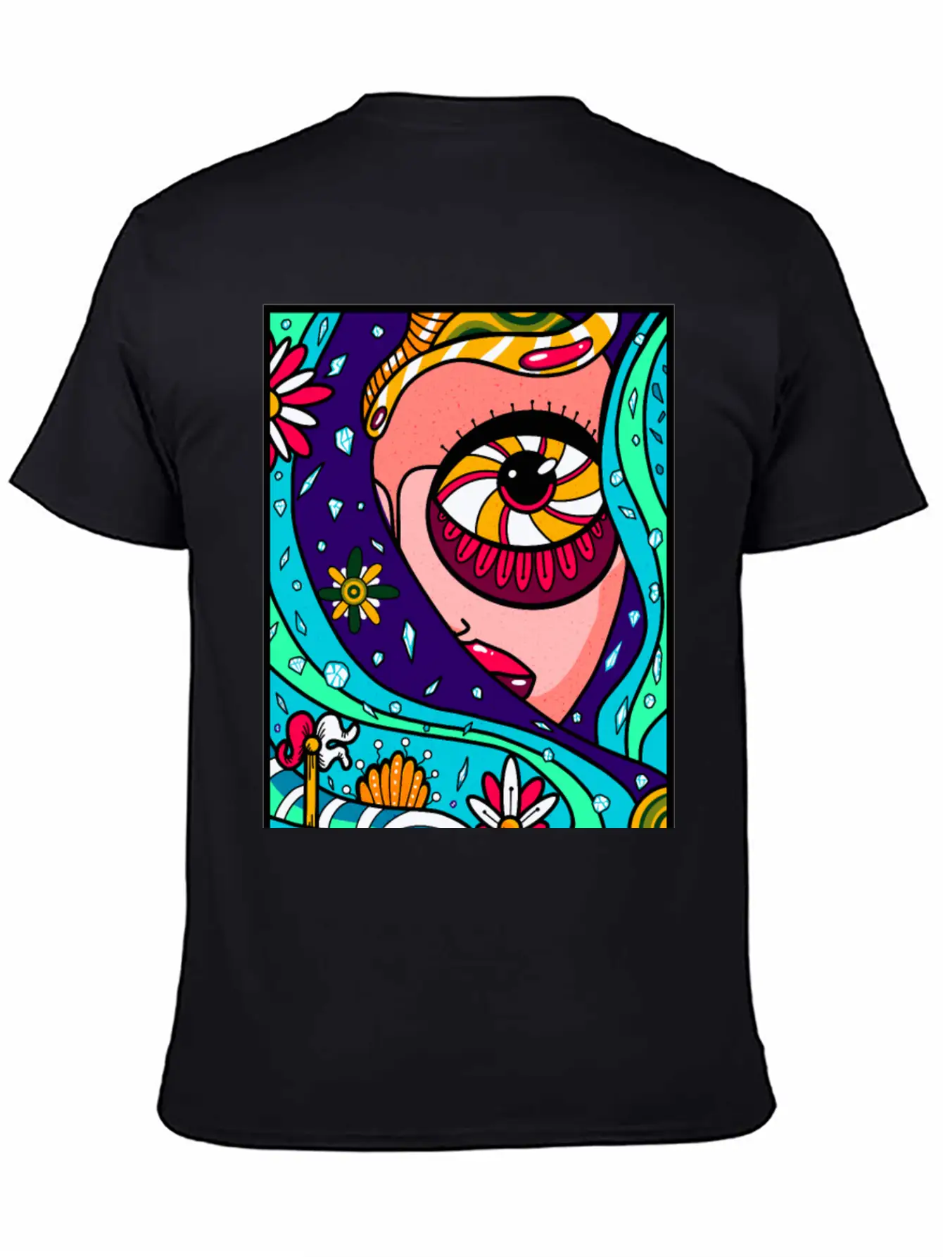 Abstract Sky Basic Graphic T-Shirt ¨C Daily Comfort In Soft Cotton