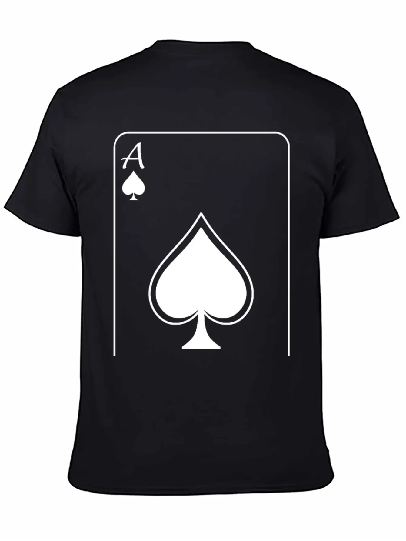 Ace - White Unisex Casual T-Shirt ¨C Clean Design For Daily Comfort